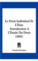 Le Droit Individuel Et L'Etat