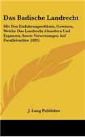 Das Badische Landrecht