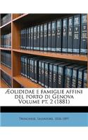 Æolididae E Famiglie Affini del Porto Di Genova Volume Pt. 2 (1881)
