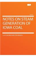 Notes on Steam Generation of Iowa Coal