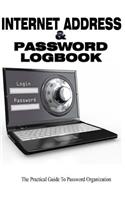 Internet Address and Password Logbook