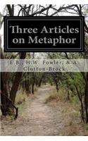 Three Articles on Metaphor