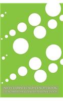 Nifty Cornell Notes Notebook 120 Numbered Pages with Personal Index: Dewdrops Notebook for Cornell notes with lime cover - 6"x9" ideal for studying, includes guide to effective studying and learning