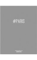 Notebook for Cornell Notes, 120 Numbered Pages, #PARIS, Grey Cover: For Taking Cornell Notes, Personal Index, 8.5"x11", Hashtag Series, Genius Edition