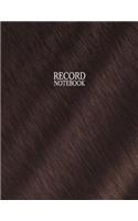 Record Notebook: Columnar Ruled Ledger, 4 Columns, 8.5x11 Inches, 120 Pages