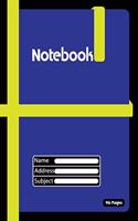 Paper notebook with line ruled pages for journals and notebooks