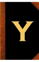 2020 Daily Planner Monogram Y Personalized Monogram Y Vintage Style 388 Pages