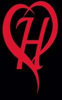 Monogram Initial Letter H Adorable Heart Red and Black: : In My Heart letter initial Personalized Name Letter H, Cute funny gift for Girlfriend Boyfriend Women Wife Husband Teens Students Girls for Home S