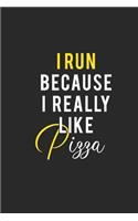 i run because i really like pizza