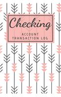 Checking Account Transaction Log: Simple Checking Account Balance Register, Log, Track and Record Expenses and Income, Financial Accounting Ledger for Small Business, 6 Column Paymen