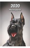 2020 Wochenplaner: Schnauzer - 107 Seiten, 15cm x 23cm ca. A5 - Taschenkalender - Terminplaner - Tagebuch - Terminkalender - Organizer für Hundeliebhaber
