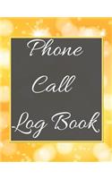 Phone Call Log Book