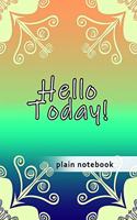 Blank Plain Notebook