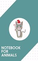 Notebook for Animals: Dotted Journal with Christmas cat Design - Cool Gift for a friend or family who loves pet presents! - 6x9" - 180 White dotted pages - You Can Use It