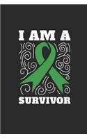 I'm A Survivor: Dotted Bullet Notebook (6" x 9" - 120 pages) Liver Cancer Awareness Themed Notebook for Daily Journal, Diary, and Gift