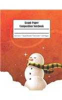 Snowman Graph Paper Composition Notebook