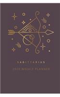 Sagittarius 2020 Weekly Planner (Burgundy)