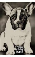 French Bulldog Journal: 6 x 9 inch dog notebook, dot grid journal, vintage style, 200 pages