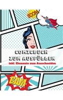 Comicbuch zum Ausfüllen: Blanko Comicbuch A4 inklusive Vorlagen zum Ausschneiden