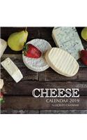 Cheese Calendar 2019: 16 Month Calendar