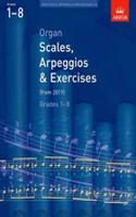 Organ Scales, Arpeggios and Exercises: from 2011(ABRSM Scales & Arpeggios)