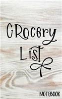 Grocery List Notebook