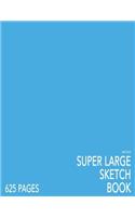 Baby Blue Super Large Sketchbook: Big Softcover Sketchbook, 625 Pages, Giant Sketchbook, Large Sketchbook for Drawing