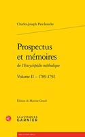 Prospectus Et Memoires de l'Encyclopedie Methodique