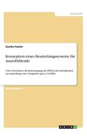Konzeption eines Beurteilungssystems für Auszubildende