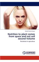 Nutrition to Plant Comes from Space and Not Soil Second Volume