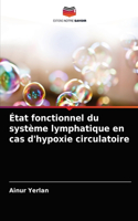État fonctionnel du système lymphatique en cas d'hypoxie circulatoire