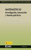 Matematicas.: Investigacion, innovacion y buenas practicas