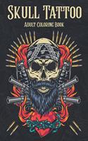 Skull Tatto Adult Coloring Book