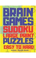 Brain Games Sudoku Large Print Puzzle Easy To Hard
