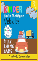 Kinder Finish The Rhyme - Vehicles