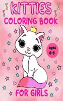 kitties coloring book for girls ages 6-9