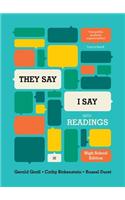"they Say / I Say": The Moves That Matter in Academic Writing, with Readings