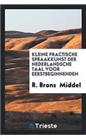Kleine practische spraakkunst der Nederlandsche taal voor eerstbeginnenden