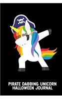 Pirate Dabbing Unicorn Halloween Journal