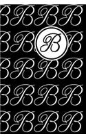 Monogram Letter B In Black And White