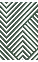 Abstract Striped Geometric Notebook