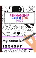 Penmanship Paper for Kids