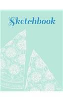 Sketchbook: Pizza Blank Sketchbook for kids White Paper for Drawing, Doodling or Sketching 8.5 x 11 100 page