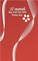17-month Aug 2019-Dec 2020 Pocket Size 5x8