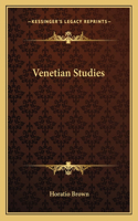 Venetian Studies: (English)