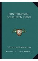 Hinterlassene Schriften (1860)
