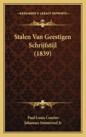 Stalen Van Geestigen Schrijfstijl (1839)