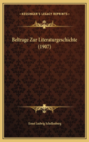 Beltrage Zur Literaturgeschichte (1907)