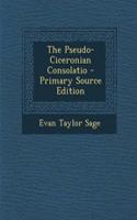 The Pseudo-Ciceronian Consolatio