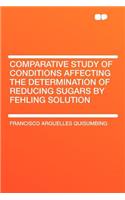 Comparative Study of Conditions Affecting the Determination of Reducing Sugars by Fehling Solution